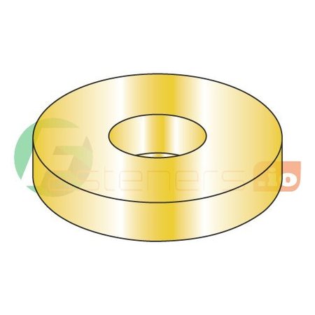 NEWPORT FASTENERS Flat Washer, Fits Bolt Size 1-1/4" , Steel Zinc Yellow Finish, 120 PK 794992